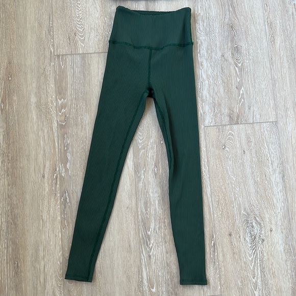 Carbon 38 Matching Set Ribbed 7/8 Leggings + Bra Top - Picture 10 of 13